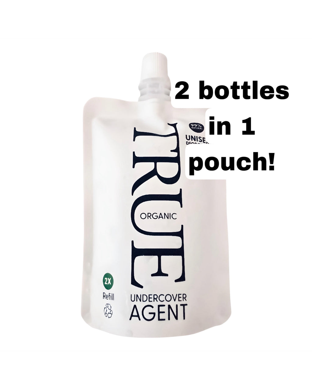 Undercover agent natural deodorant original scent refill pouch-0
